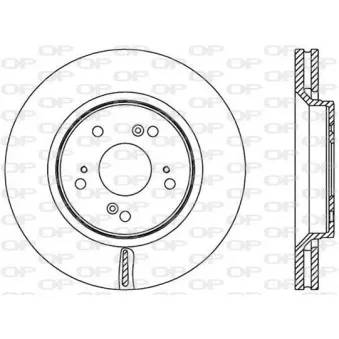 Jeu de 2 disques de frein avant OPEN PARTS BDR2516.20
