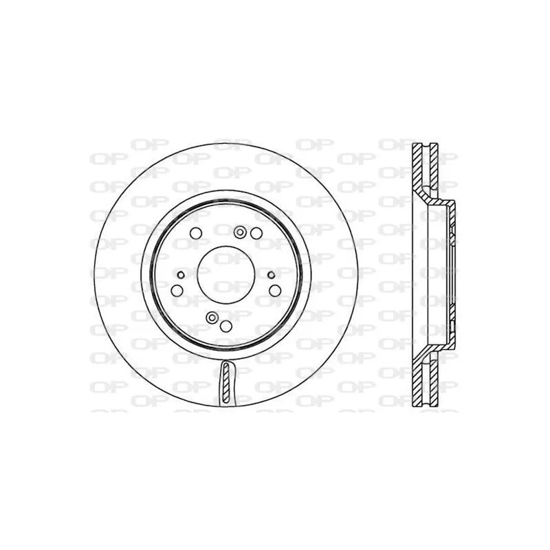 Jeu de 2 disques de frein avant OPEN PARTS BDR2516.20