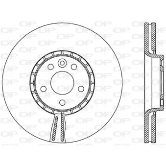 Jeu de 2 disques de frein avant OPEN PARTS BDR2519.20