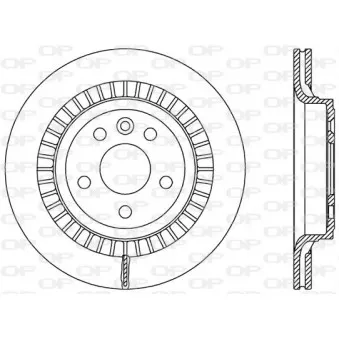 Jeu de 2 disques de frein arrière OPEN PARTS BDR2520.20