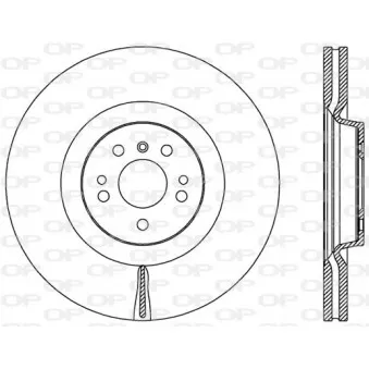 Jeu de 2 disques de frein avant OPEN PARTS BDR2522.20