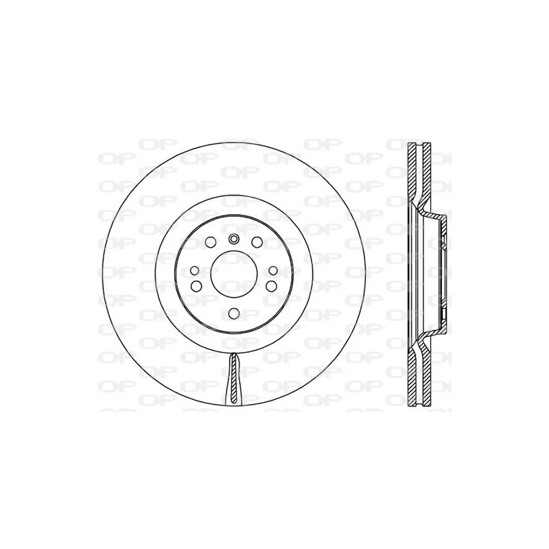 Jeu de 2 disques de frein avant OPEN PARTS BDR2522.20