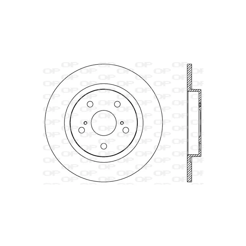 Jeu de 2 disques de frein arrière OPEN PARTS BDR2523.10