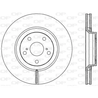 Jeu de 2 disques de frein avant OPEN PARTS BDR2525.20