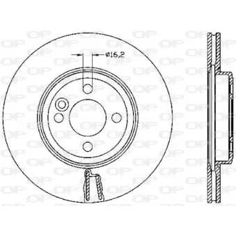 Jeu de 2 disques de frein avant OPEN PARTS BDR2530.20