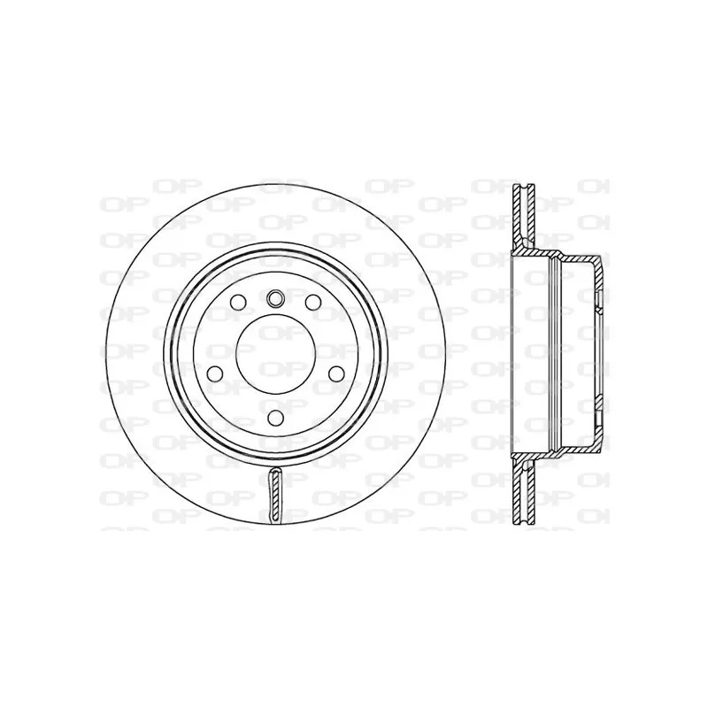 Jeu de 2 disques de frein arrière OPEN PARTS BDR2531.20