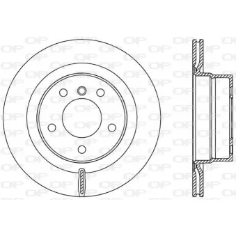 Jeu de 2 disques de frein arrière OPEN PARTS BDR2532.20