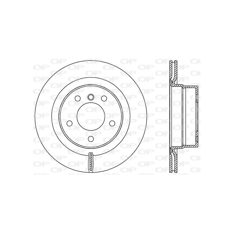 Jeu de 2 disques de frein arrière OPEN PARTS BDR2532.20