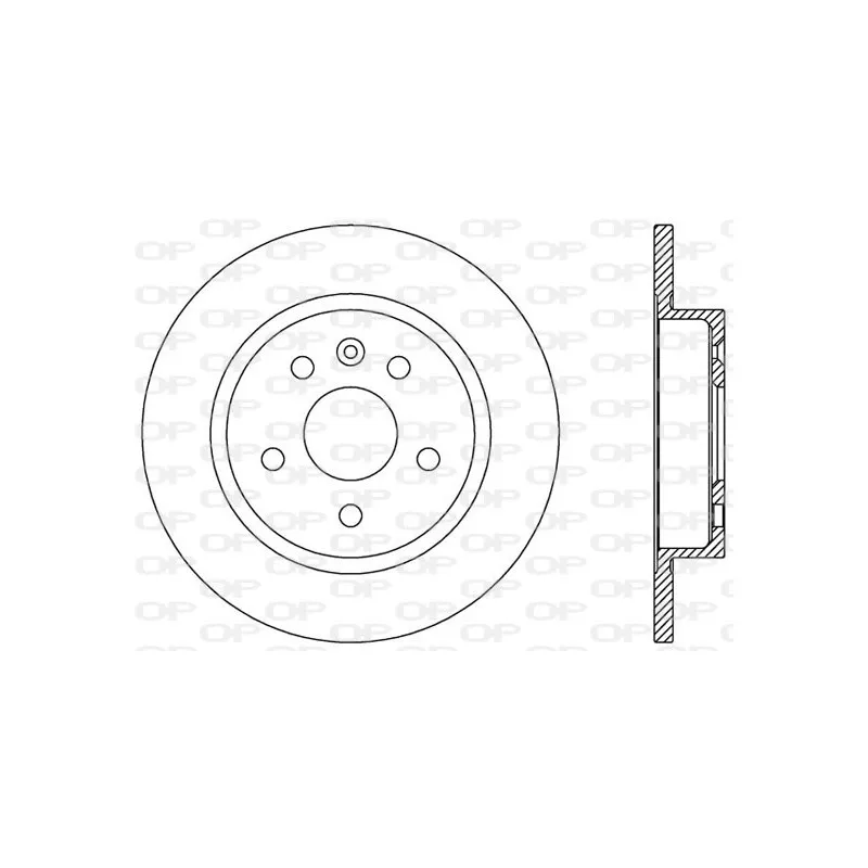 Jeu de 2 disques de frein arrière OPEN PARTS BDR2537.10