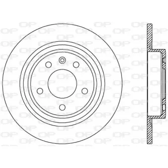 Jeu de 2 disques de frein arrière OPEN PARTS BDR2538.10