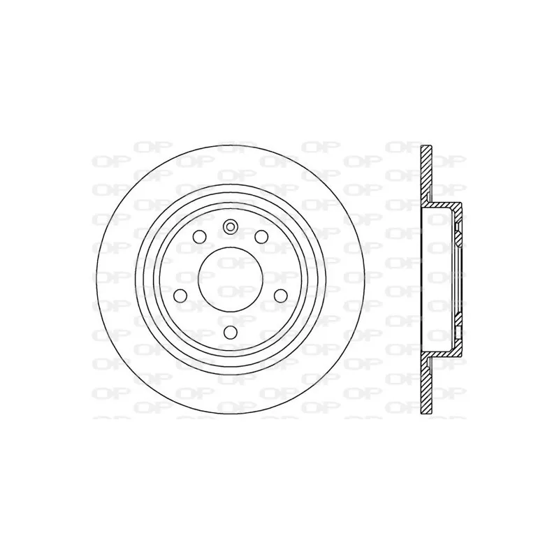 Jeu de 2 disques de frein arrière OPEN PARTS BDR2538.10