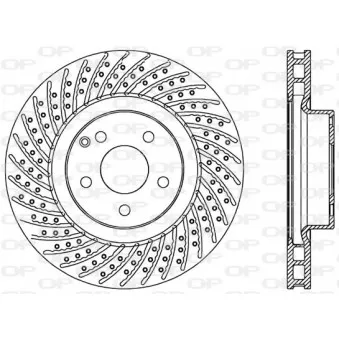 Jeu de 2 disques de frein avant OPEN PARTS BDR2540.25