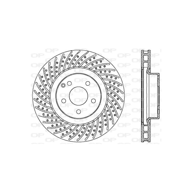 Jeu de 2 disques de frein avant OPEN PARTS BDR2540.25