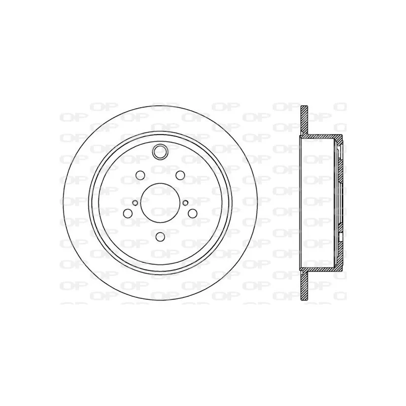 Jeu de 2 disques de frein arrière OPEN PARTS BDR2541.10
