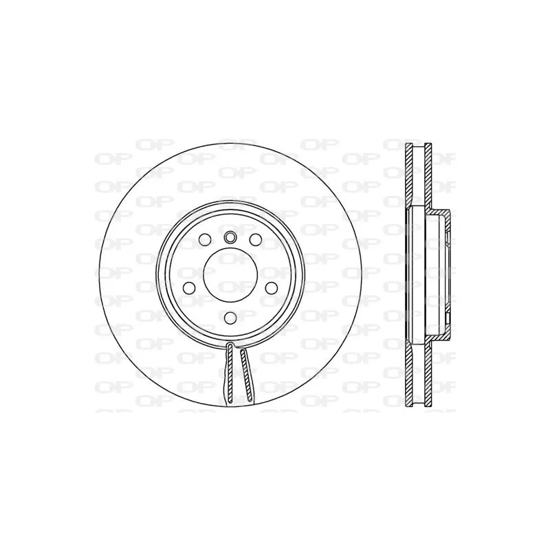 Jeu de 2 disques de frein avant OPEN PARTS BDR2543.20