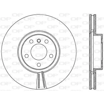 Jeu de 2 disques de frein avant OPEN PARTS BDR2544.20