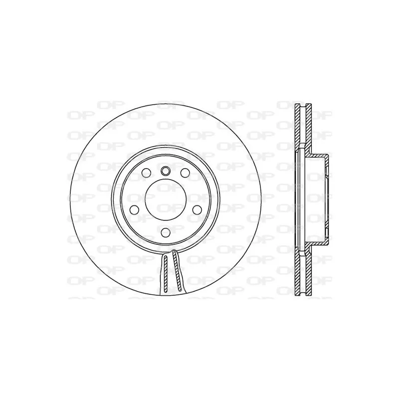 Jeu de 2 disques de frein avant OPEN PARTS BDR2544.20