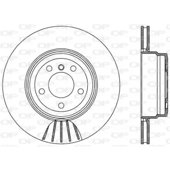 Jeu de 2 disques de frein arrière OPEN PARTS BDR2545.20