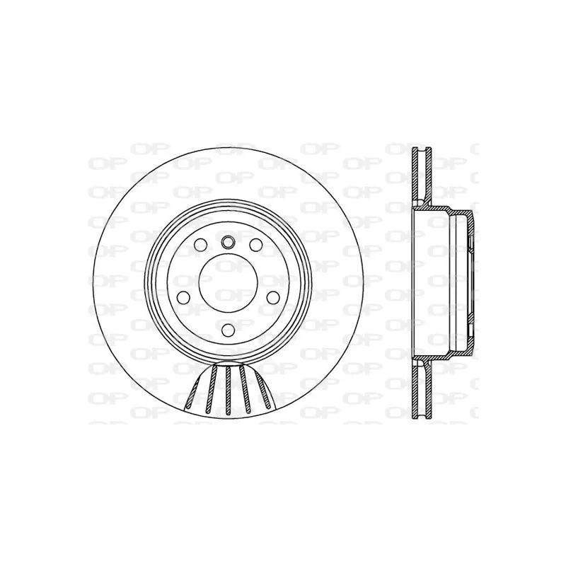 Jeu de 2 disques de frein arrière OPEN PARTS BDR2545.20