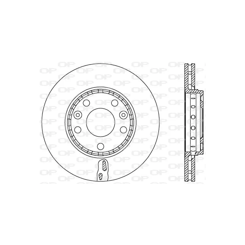 Jeu de 2 disques de frein avant OPEN PARTS BDR2548.20
