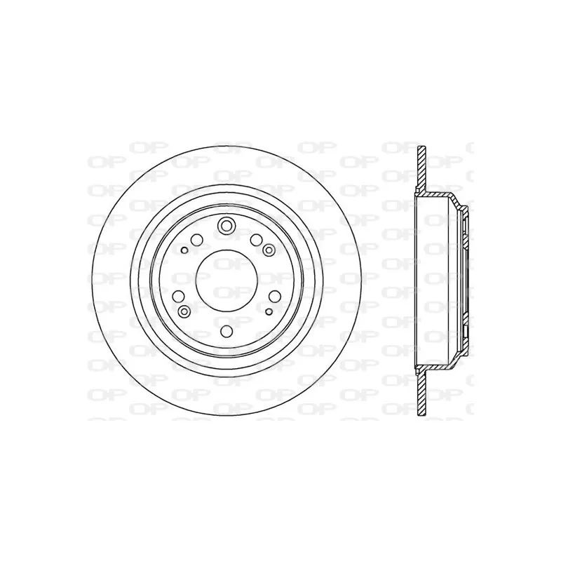 Jeu de 2 disques de frein arrière OPEN PARTS BDR2551.10