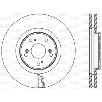 Jeu de 2 disques de frein avant OPEN PARTS BDR2555.20