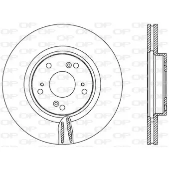 Jeu de 2 disques de frein avant OPEN PARTS BDR2556.20