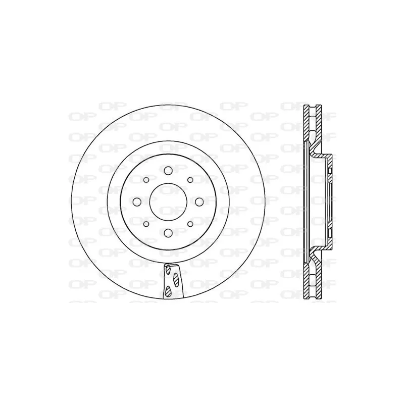 Jeu de 2 disques de frein avant OPEN PARTS BDR2563.20