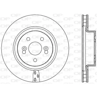 Jeu de 2 disques de frein avant OPEN PARTS BDR2571.20