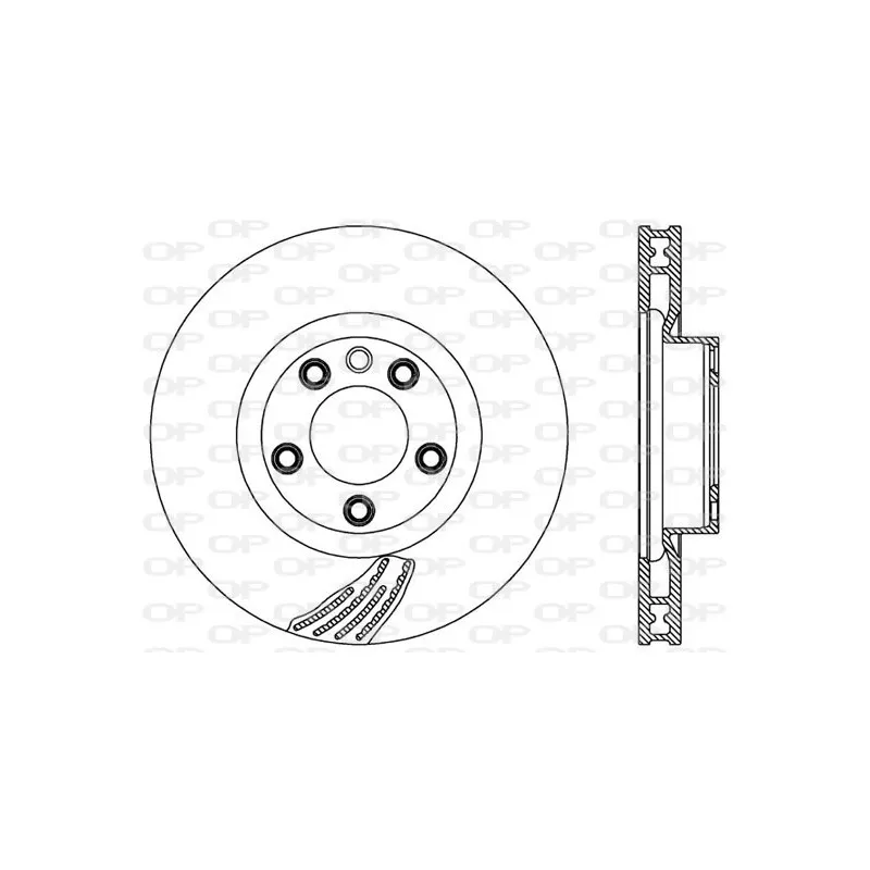 Disque de frein avant gauche OPEN PARTS BDR2573.20
