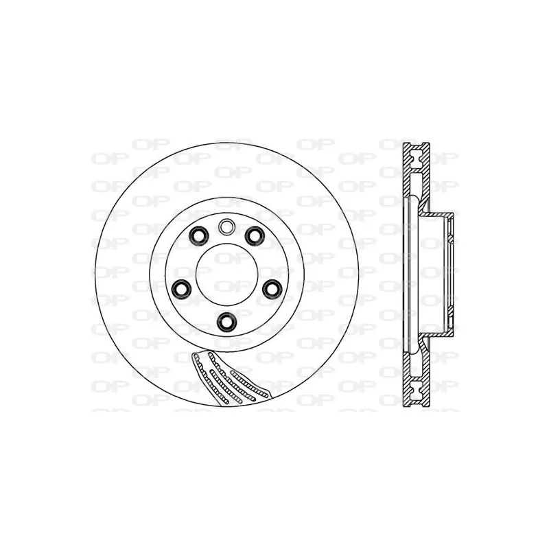 Disque de frein avant droit OPEN PARTS BDR2574.20
