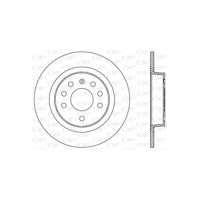 Jeu de 2 disques de frein arrière OPEN PARTS BDR2575.10