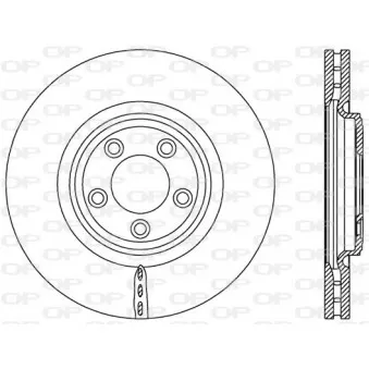 Jeu de 2 disques de frein avant OPEN PARTS