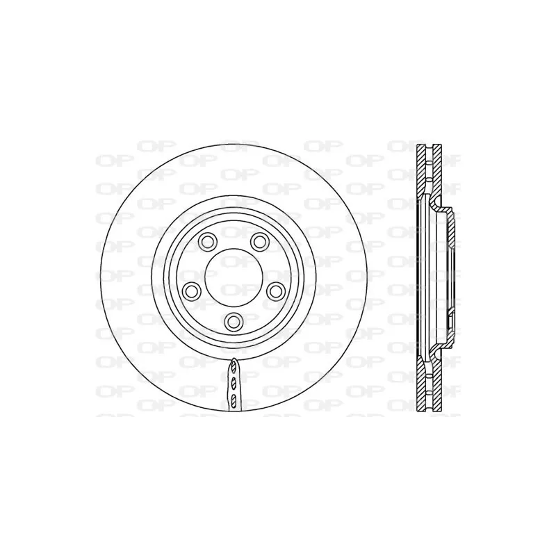 Jeu de 2 disques de frein avant OPEN PARTS BDR2577.20