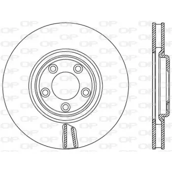 Jeu de 2 disques de frein avant OPEN PARTS BDR2579.20