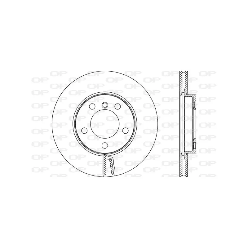 Jeu de 2 disques de frein avant OPEN PARTS BDR2609.20