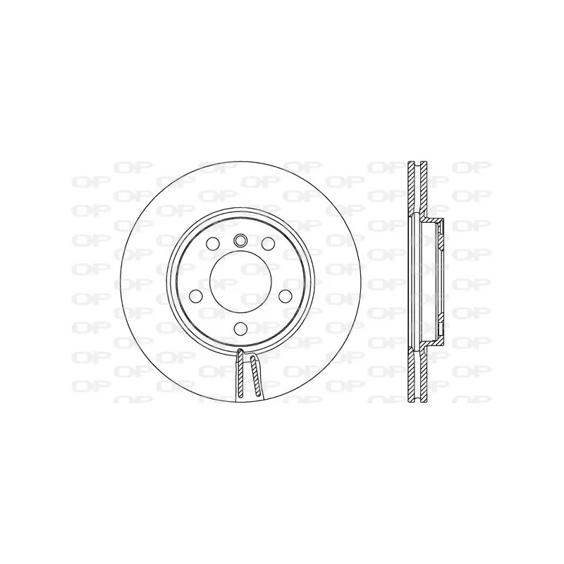 Jeu de 2 disques de frein avant OPEN PARTS BDR2610.20