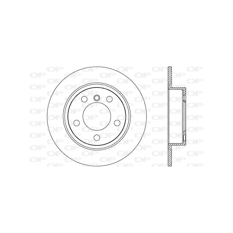 Jeu de 2 disques de frein arrière OPEN PARTS BDR2611.10