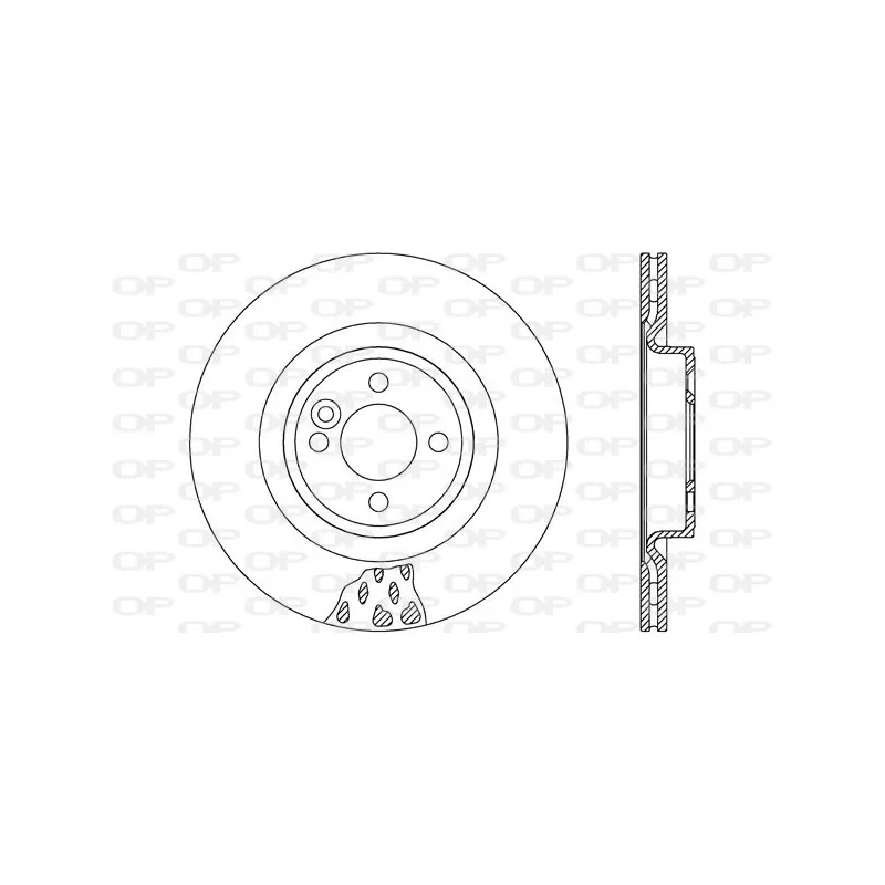 Jeu de 2 disques de frein avant OPEN PARTS BDR2612.20