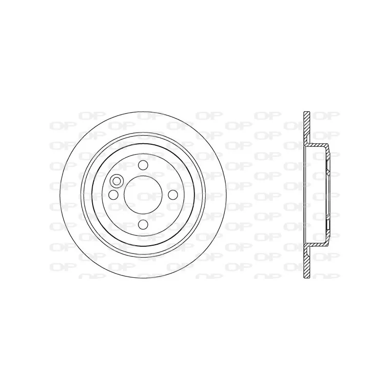 Jeu de 2 disques de frein arrière OPEN PARTS BDR2613.10