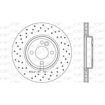Jeu de 2 disques de frein avant OPEN PARTS BDR2614.20