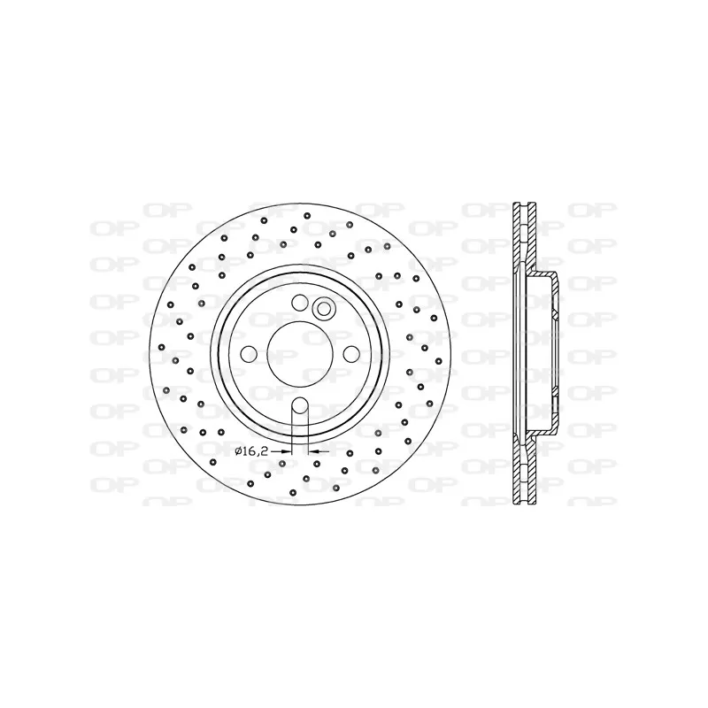 Jeu de 2 disques de frein avant OPEN PARTS BDR2614.20