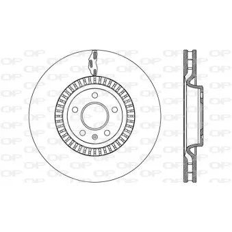 Jeu de 2 disques de frein avant OPEN PARTS BDR2616.20
