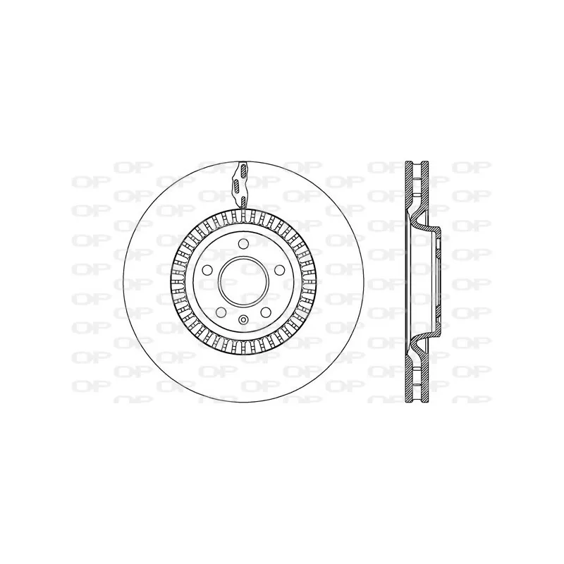Jeu de 2 disques de frein avant OPEN PARTS BDR2616.20