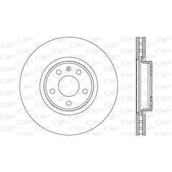 Jeu de 2 disques de frein avant OPEN PARTS BDR2617.20