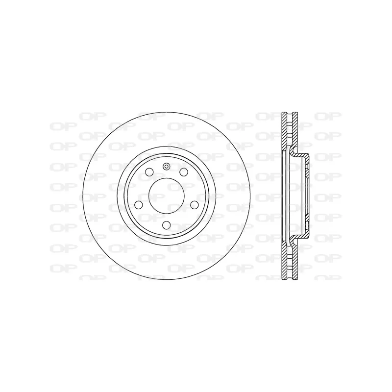 Jeu de 2 disques de frein avant OPEN PARTS BDR2617.20