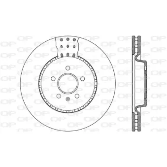 Jeu de 2 disques de frein avant OPEN PARTS BDR2618.20