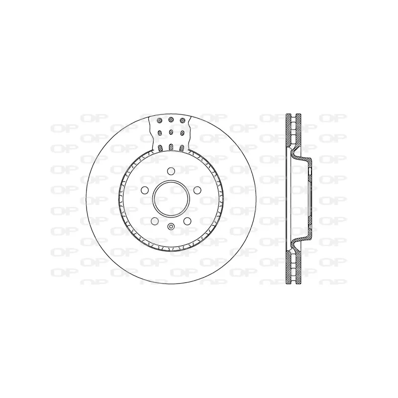 Jeu de 2 disques de frein avant OPEN PARTS BDR2618.20