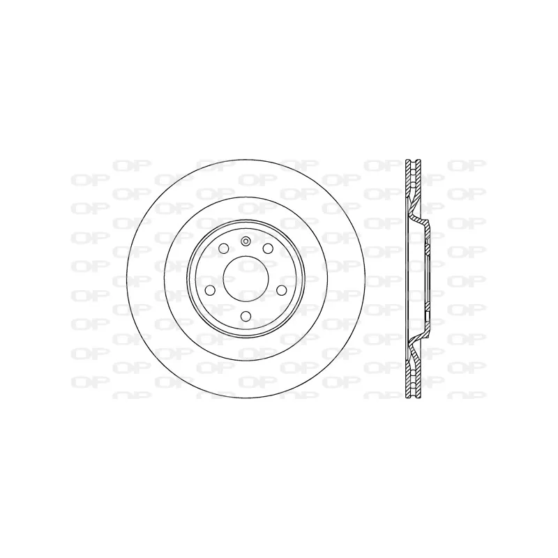 Jeu de 2 disques de frein arrière OPEN PARTS BDR2620.20