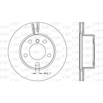 Jeu de 2 disques de frein avant OPEN PARTS BDR2621.20